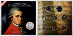 World Coins - Austria, Set 1 ct. - 2 Euro, Mozart, FDC, 2003, Vienna,