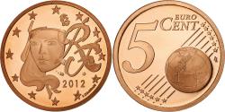 World Coins - France, 5 Euro Cent, 2012, Paris, Copper Plated Steel, , Gadoury:3