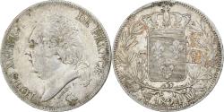 World Coins - France, 5 Francs, Louis XVIII, 1824, Marseille, Silver, , Gadoury:614