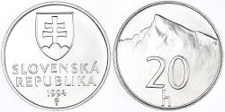 World Coins - Coin, Slovakia, 20 Halierov, 1994, , Aluminum, KM:18