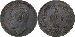 World Coins - Sweden, Carl XV Adolf, 2 Öre, 1872, Bronze, , KM:706