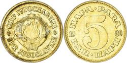 World Coins - Coin, Yugoslavia, 5 Para, 1980