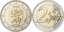 World Coins - Latvia, 2 Euro, Vidzeme, 2016, Vilnius, Bi-Metallic,