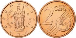 World Coins - San Marino, 2 Euro Cent, 2008, Rome, Copper Plated Steel, , KM:441