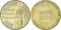 World Coins - France, Token, Touristic token, Paris - Saint-Germain-des-Près - Eglise, 2016