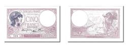 World Coins - Banknote, France, 5 Francs, 5 F 1917-1940 ''Violet'', 1939, 1939-08-24, UNC(63)