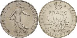 World Coins - Coin, France, Semeuse, 1/2 Franc, 1976, Paris, , Nickel, KM:931.1