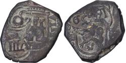 World Coins - Spain, Philip IV, 8 Maravedis, 1659, Countermark, Copper,