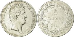 World Coins - Coin, France, Louis-Philippe, 5 Francs, 1831, Lille, , Silver, KM 736.3