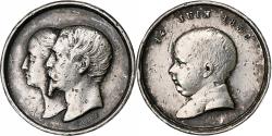 World Coins - France, Medal, Naissance de Napoléon IV, Quinaire, 1856, Silver,