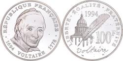 World Coins - Coin, France, 100 Francs, 1994, Voltaire, , Silver, Gadoury:694