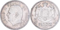 World Coins - Monaco, Louis II, 5 Francs, 1945, Paris, Aluminum, , Gadoury:MC135