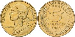 World Coins - Coin, France, Marianne, 5 Centimes, 1983, Paris, série FDC,