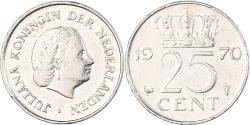 World Coins - Coin, Netherlands, Juliana, 25 Cents, 1970, , Nickel, KM:183
