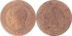 World Coins - Coin, France, Napoleon III, 5 Centimes, 1855, Marseille, Chien / Dog,