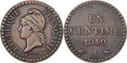 World Coins - France, 1 Centime, Dupré, 1849, Paris, Copper, , Gadoury:84