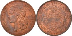World Coins - France, Medal, 1789 Centenary, Worldwide exhibition, History, 1889, Barre