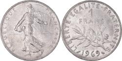 World Coins - Coin, France, Semeuse, Franc, 1969, Paris, 1 Franc, , Nickel, KM:925.1