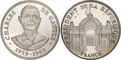 World Coins - France, Medal, Les Présidents de la République, Charles De Gaulle