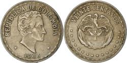 World Coins - Coin, Colombia, 20 Centavos, 1966, , Copper-nickel, KM:215.3