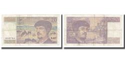 World Coins - France, 20 Francs, Debussy, 1990, VF(30-35), Fayette:66bis.01.A27, KM:151h
