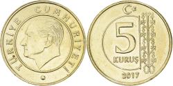 World Coins - Coin, Turkey, 5 Kurus, 2017, , Brass, KM:1240