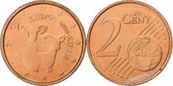 World Coins - Cyprus, 2 Centimes, 2008, Vantaa, Copper Plated Steel,