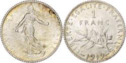 World Coins - Coin, France, Semeuse, Franc, 1919, Paris, , Silver, KM:844.1