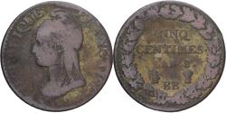 World Coins - Coin, France, Dupré, 5 Centimes, AN 8, Strasbourg, , Copper
