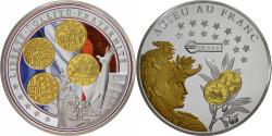 World Coins - France, Medal, Adieu au Franc, Liberté, Égalité, Fraternité, Proof