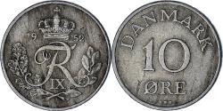 World Coins - Denmark, 10 Öre, 1952