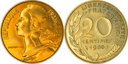 World Coins - Coin, France, Marianne, 20 Centimes, 1980, Paris, FDC,