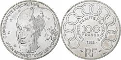 World Coins - France, 100 Francs, Jean Monnet, 1992, Pessac, Silver, , Gadoury:907