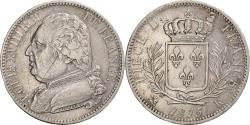 World Coins - France, Louis XVIII, 5 Francs, Louis XVIII, 1815, Bordeaux, Silver,