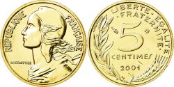 World Coins - Coin, France, Marianne, 5 Centimes, 2001, Paris, , Aluminum-Bronze