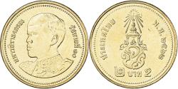 World Coins - Coin, Thailand, 2 Baht, 2018-2020, Rama X 1st portrait, , Copper-nickel
