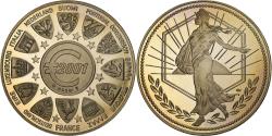 World Coins - France, Medal, Essai Euro Marianne, 2001, Copper-nickel,