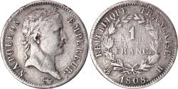 World Coins - Coin, France, Napoléon I, Franc, 1808, La Rochelle, , Silver