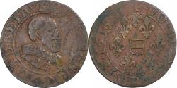 World Coins - Principality of Boisbelle-Henrichemont, Double Tournois, 1636, Henrichemont