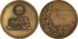 World Coins - France, Medal, Cours Normal des Billettes, Solfège, Musique, , Bronze