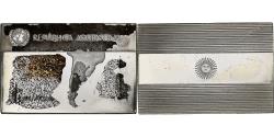 World Coins - France, Medal, United Nations Flags, Argentina, Silver,