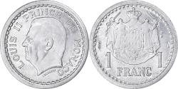 World Coins - Coin, Monaco, Louis II, Franc, Undated (1943), , Aluminum, KM:120
