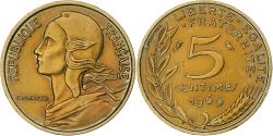 World Coins - France, 5 Centimes, Marianne, 1969, Paris, Aluminum-Bronze,