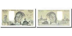 World Coins - France, 500 Francs, Pascal, 1989, BRUNEEL, BONARDIN, VIGIER, 1989-03-02