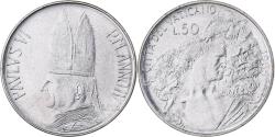 World Coins - VATICAN CITY, Paul VI, 50 Lire, 1966, Rome, Stainless Steel, , KM:89