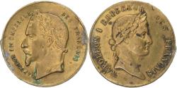 World Coins - France, Token, Napoléon Ier & Napoléon III, Brass,