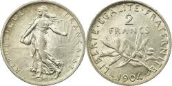 World Coins - Coin, France, Semeuse, 2 Francs, 1904, , Silver, Gadoury:532