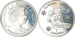 World Coins - Coin, Isle of Man, Crown, 2014, Pobjoy Mint, Sochi - Ski alpin,