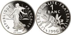 World Coins - Coin, France, Semeuse, Franc, 1996, Paris, Proof, , Nickel, KM:925.1
