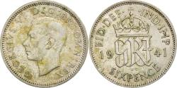 World Coins - Coin, Great Britain, George VI, 6 Pence, 1941, , Silver, KM:852